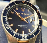 Buy Shop Maserati SFIDA Quartz Blue Dial Stainless Steel 44mm Watch For Men - R8853140003 USA Online