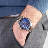 Buy Shop Maserati SFIDA Quartz Blue Dial Stainless Steel 44mm Watch For Men - R8853140003 USA Online