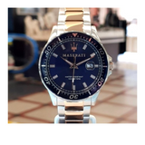 Buy Shop Maserati SFIDA Quartz Blue Dial Stainless Steel 44mm Watch For Men - R8853140003 USA Online