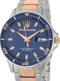 Buy Shop Maserati SFIDA Quartz Blue Dial Stainless Steel 44mm Watch For Men - R8853140003 USA Online