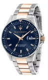 Buy Shop Maserati SFIDA Quartz Blue Dial Stainless Steel 44mm Watch For Men - R8853140003 USA Online