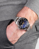 Buy Shop Maserati SFIDA Quartz Bue Dial Stainless Steel Watch For Men - R8853140001 USA Online