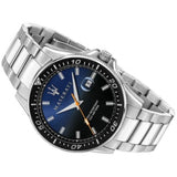 Buy Shop Maserati SFIDA Quartz Bue Dial Stainless Steel Watch For Men - R8853140001 USA Online