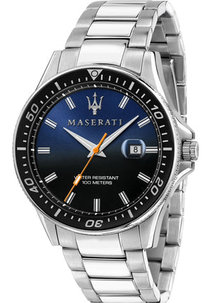 Buy Shop Maserati SFIDA Quartz Bue Dial Stainless Steel Watch For Men - R8853140001 USA Online