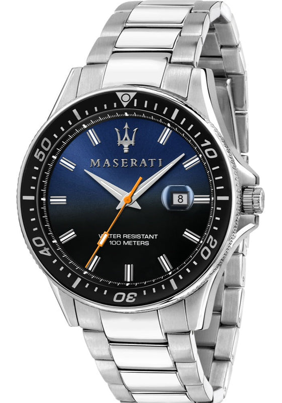 Buy Shop Maserati SFIDA Quartz Bue Dial Stainless Steel Watch For Men - R8853140001 USA Online