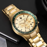 Buy Shop Maserati SFIDA Quartz Yellow Dial Gold Strap Watch For Men - R8873640005 USA Online