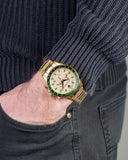 Buy Shop Maserati SFIDA Quartz Yellow Dial Gold Strap Watch For Men - R8873640005 USA Online