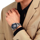 Buy Shop Maserati SFIDA Skeleton Automatic Blue Dial Silver Steel Strap Watch for Men - R8823140011 USA Online