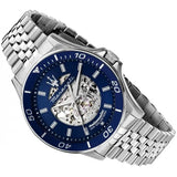 Buy Shop Maserati SFIDA Skeleton Automatic Blue Dial Silver Steel Strap Watch for Men - R8823140011 USA Online