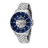 Buy Shop Maserati SFIDA Skeleton Automatic Blue Dial Silver Steel Strap Watch for Men - R8823140011 USA Online