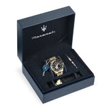 Buy Shop Maserati SFIDA Special Edition Automatic Black Dial Gold Steel Strap Watch for Men - R8823140012 USA Online