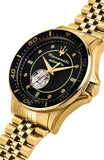 Buy Shop Maserati SFIDA Special Edition Automatic Black Dial Gold Steel Strap Watch for Men - R8823140012 USA Online