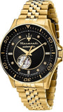 Buy Shop Maserati SFIDA Special Edition Automatic Black Dial Gold Steel Strap Watch for Men - R8823140012 USA Online