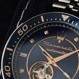 Buy Shop Maserati SFIDA Special Edition Automatic Blue Dial Silver Steel Strap Watch for Men - R8823140013 USA Online