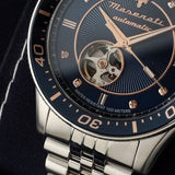 Buy Shop Maserati SFIDA Special Edition Automatic Blue Dial Silver Steel Strap Watch for Men - R8823140013 USA Online