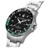 Buy Shop Maserati SFIDA Chronograph Black Dial Silver Steel Strap Watch For Men - R8853140005 USA Online