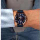 Buy Shop Maserati Sorpasso Chronograph Blue Dial Blue Leather Strap Watch for Men - R8871624009 USA Online
