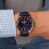 Buy Shop Maserati Sorpasso Chronograph Blue Dial Blue Leather Strap Watch for Men - R8871624009 USA Online