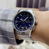 Buy Shop Maserati Sorpasso Chronograph Blue Dial Silver Steel Strap Watch for Men - R8873624004 USA Online