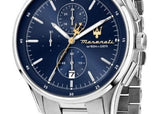 Buy Shop Maserati Sorpasso Chronograph Blue Dial Silver Steel Strap Watch for Men - R8873624004 USA Online