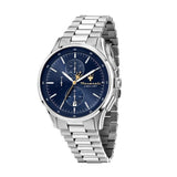 Buy Shop Maserati Sorpasso Chronograph Blue Dial Silver Steel Strap Watch for Men - R8873624004 USA Online