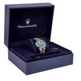 Buy Shop Maserati Sorpasso Chronograph Green Dial Silver Steel Strap Watch for Men - R8873624002 USA Online