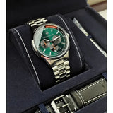 Buy Shop Maserati Sorpasso Chronograph Green Dial Silver Steel Strap Watch for Men - R8873624002 USA Online