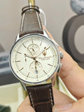 Buy Shop Maserati Sorpasso Chronograph White Dial Brown Leather Strap Watch for Men - R8871624010 USA Online
