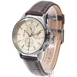 Buy Shop Maserati Sorpasso Chronograph White Dial Brown Leather Strap Watch for Men - R8871624010 USA Online
