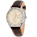 Buy Shop Maserati Sorpasso Chronograph White Dial Brown Leather Strap Watch for Men - R8871624010 USA Online