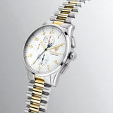 Buy Shop Maserati Sorpasso Chronograph White Dial Two Tone Steel Strap Watch for Men - R8873624003 USA Online