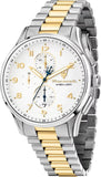 Buy Shop Maserati Sorpasso Chronograph White Dial Two Tone Steel Strap Watch for Men - R8873624003 USA Online