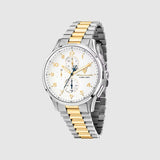 Buy Shop Maserati Sorpasso Chronograph White Dial Two Tone Steel Strap Watch for Men - R8873624003 USA Online