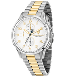 Buy Shop Maserati Sorpasso Chronograph White Dial Two Tone Steel Strap Watch for Men - R8873624003 USA Online