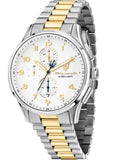 Buy Shop Maserati Sorpasso Chronograph White Dial Two Tone Steel Strap Watch for Men - R8873624003 USA Online