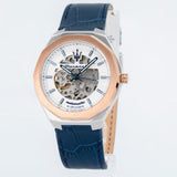 Buy Shop Maserati Stile Automatic Limited Edition White Dial Blue Leather Strap Watch For Men - R8821142001 USA Online