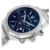 Buy Shop Maserati Stile Blue Dial Silver Steel Strap Watch For Men - R8873642006 USA Online