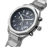 Buy Shop Maserati Stile Blue Dial Silver Steel Strap Watch For Men - R8873642006 USA Online