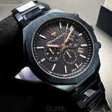 Buy Shop Maserati Stile Chronograph Blue Dial Blue Steel Strap Watch For Men - R8873642008 USA Online