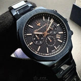 Buy Shop Maserati Stile Chronograph Blue Dial Blue Steel Strap Watch For Men - R8873642008 USA Online