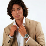 Buy Shop Maserati Stile Chronograph Green Dial Silver Steel Strap Watch for Men - R8873642011 USA Online