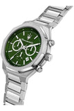 Buy Shop Maserati Stile Chronograph Green Dial Silver Steel Strap Watch for Men - R8873642011 USA Online