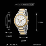 Buy Shop Maserati Stile Chronograph White Dial Two Tone Steel Strap Watch For Men - R8873642009 USA Online