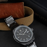 Buy Shop Maserati Stile Quartz Black Dial Black Steel Strap Watch For Men - R8853142001 USA Online