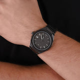 Buy Shop Maserati Stile Quartz Black Dial Black Steel Strap Watch For Men - R8853142001 USA Online