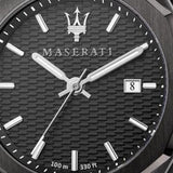Buy Shop Maserati Stile Quartz Black Dial Black Steel Strap Watch For Men - R8853142001 USA Online
