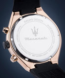 Buy Shop Maserati Stile Skeleton Chronograph Black Dial Black Silicone Strap Watch for Men - R8871642003 USA Online