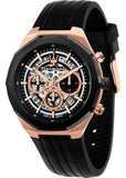 Buy Shop Maserati Stile Skeleton Chronograph Black Dial Black Silicone Strap Watch for Men - R8871642003 USA Online