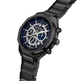 Buy Shop Maserati Stile Skeleton Chronograph Blue Dial Grey Steel Strap Watch for Men - R8873642012 USA Online