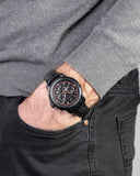 Buy Shop Maserati Successo 44mm Black Dial Black Steel Strap Watch For Men - R8873621014 USA Online